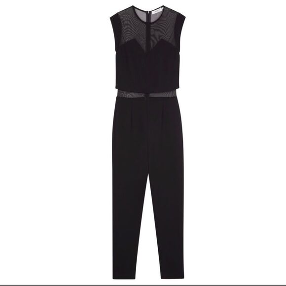 Sandro black mesh jumpsuit Size Medium/IT 2 - Picture 1 of 7